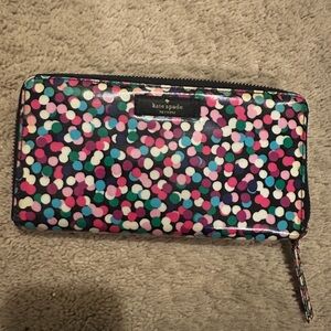 Kate Spade Multicolor Polka Dot Wallet